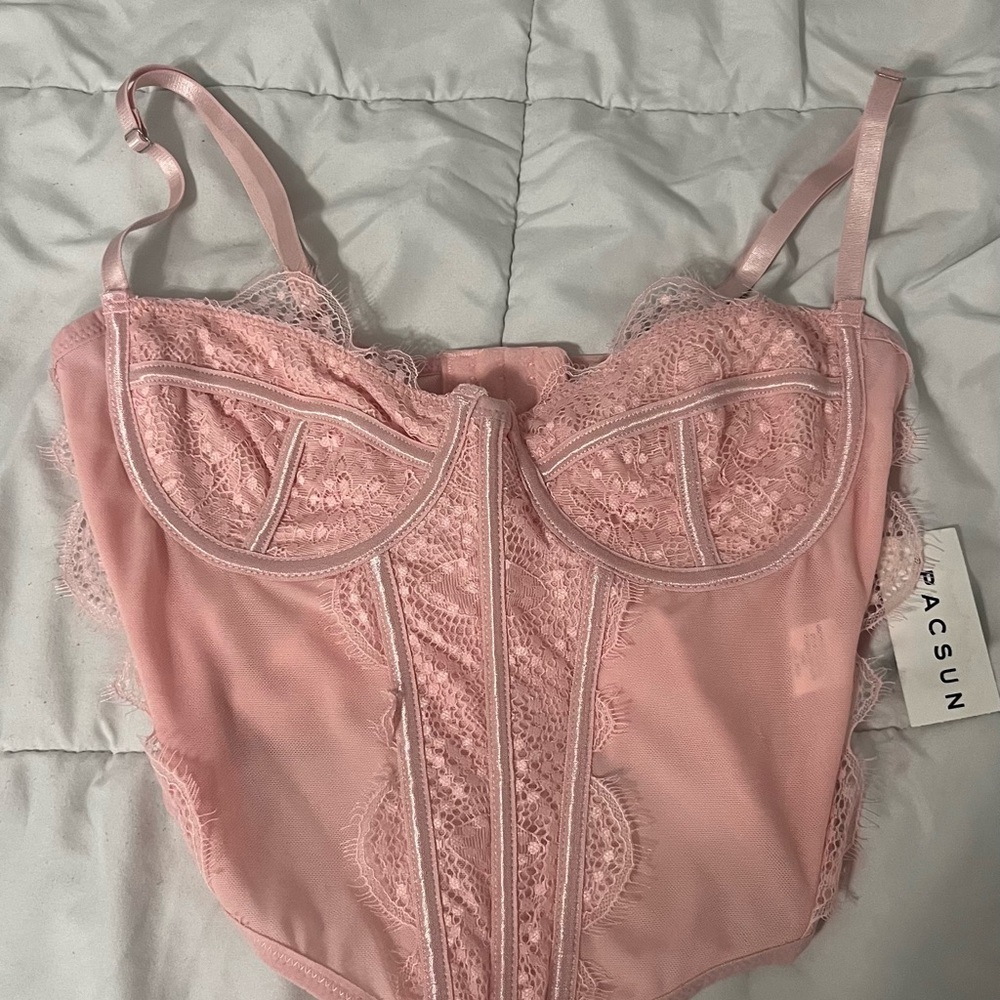 Pacsun Lace Corset Top NWT